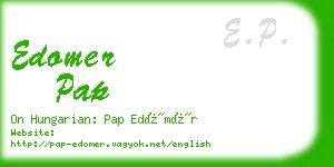 edomer pap business card